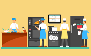 Kitchen order ticket and display