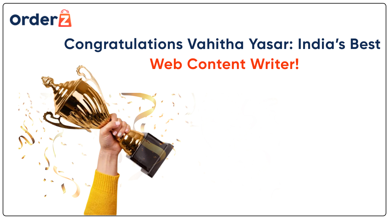 Congratulations Vahitha Yasar: India's Best Web Content Writer!