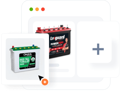 add extra  battery products to the online battery store.