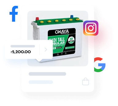 Make use of a social media platform to increase the amount of leads for the battery business.
