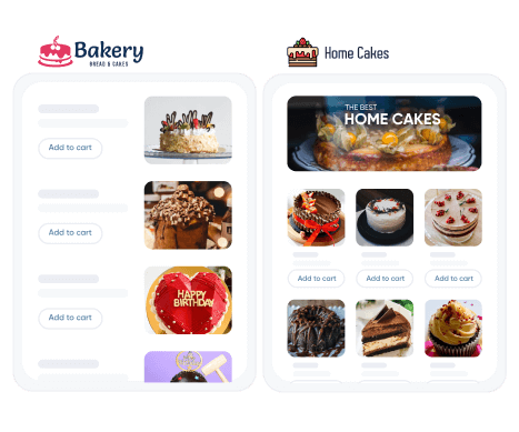 With an attractive online bakery shop, you can improve your customers' shopping experience.
    