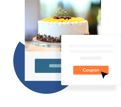 Bakery website with customer coupon feature
    