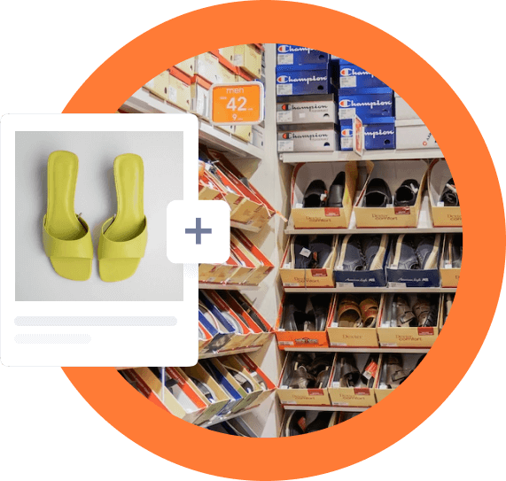 Online sales footwear store