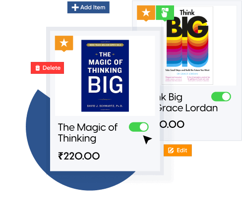 You can easily reorganize your bookstore's website.