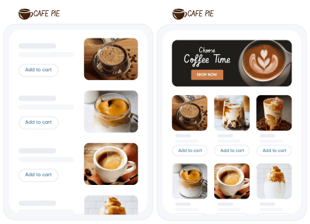 stunning website builder for your cafe shop orderz