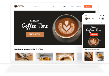 Start selling your products through a cafe website.