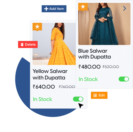 You can update your price, offers anytime in your clothing website 
                    