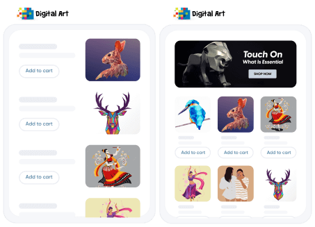 With your online digital art, you can improve the shopping experience of your customers.