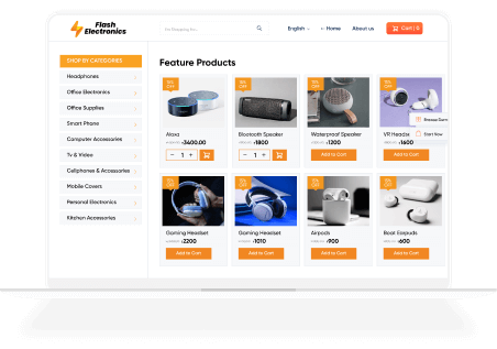 Start selling your electronic products online.
            