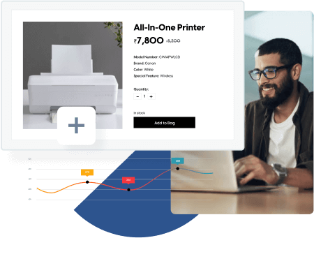 With an online electronic store, you may manage your business from anywhere.
            