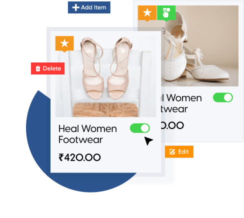 Our footwear website allows you to easily manage your online store.