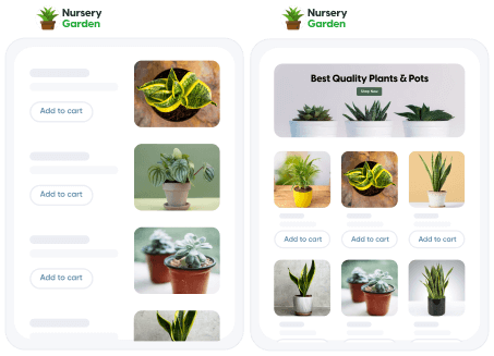 attractive website for a nursery garden Use them to increase sales.