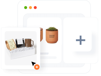 Add your gift products to your online gift store.
                