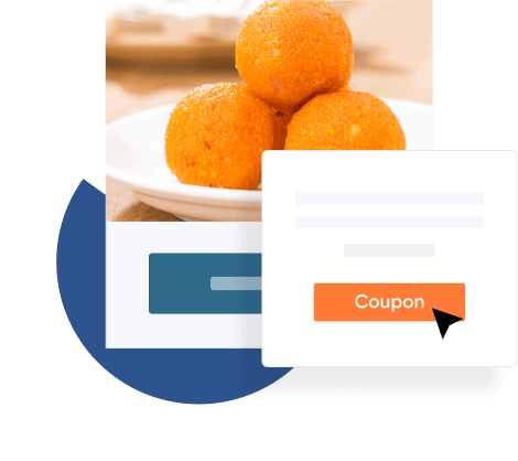 use the customer coupen option to attract more customer.
                        
