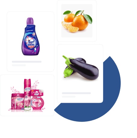 Online grocery shopping with a digital menu