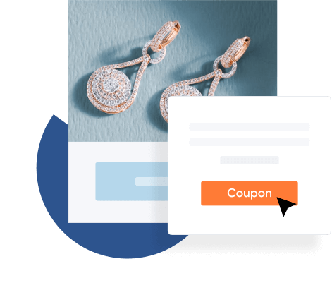 jewellery website that accepts customer options.