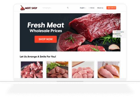 start selling meat online with butchery website.
