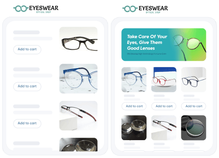 Give your customers a better shopping experience on your optical website.
            