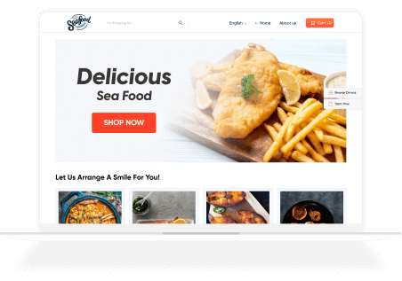 With OrderZ, you can start selling sea foods online.
            