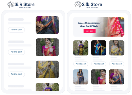 With a beautiful online silk shop, you may improve your customers' shopping experience.