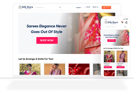 Start selling your silk items on your website.
                