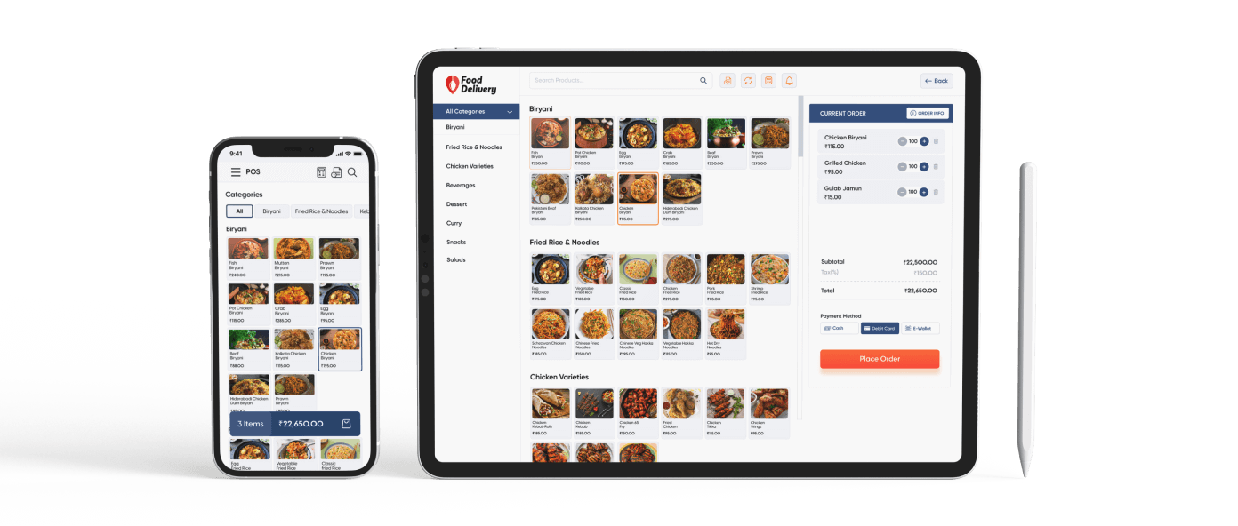 Use simple catering pos software to take your business online.