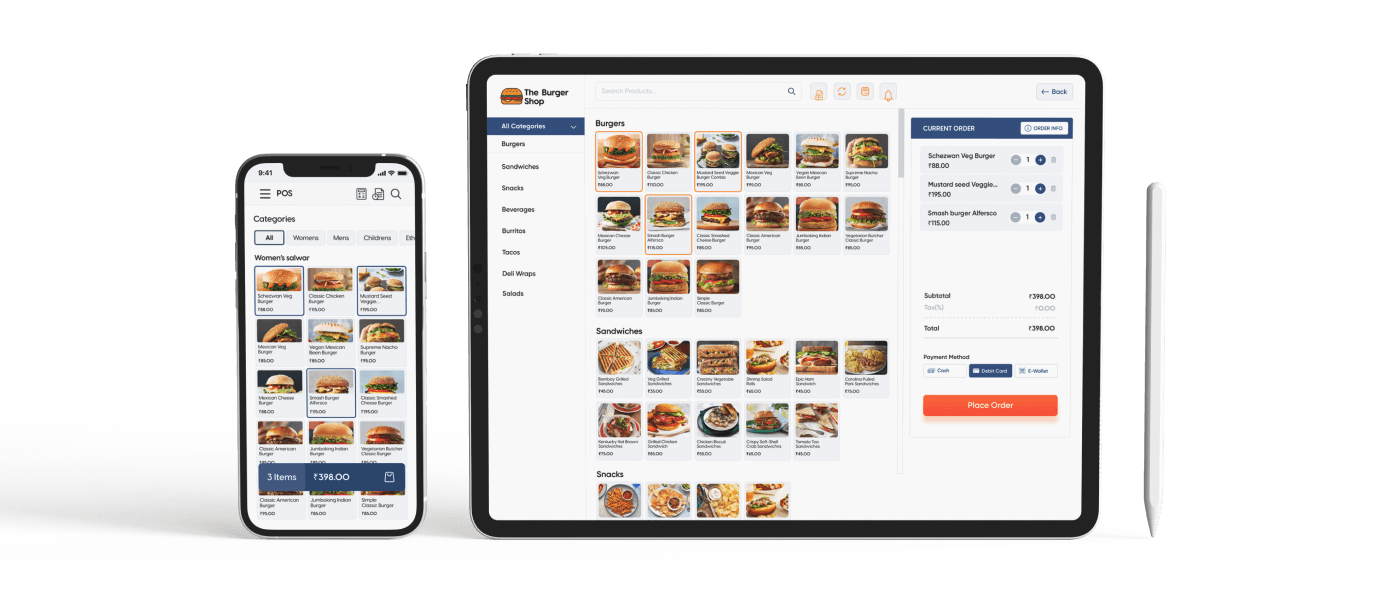 With a responsive website, managing your restaurant's POS takeaway system is simple.